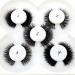HBZGTLAD new 5 Pairs 25 mm 3d Mink Lashes Bulk Faux with Custom Natural Mink Lashes Pack Short Wholesales Natural False Eyelashes (1zu)