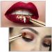 3 Pieces Retractable Lip Brush Dual End Lip Concealer Brushes Lipstick Eyeshadow Foundation Makeup Brush Tool Applicators Set with Cap (Gold Black Purple) - Buy Online on GoSupps.com