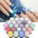 24 Colors Acrylic Powder Set for Nail Art | Crystal Nail Decoration & Builder Accessories for Studios & Home - Buy Online on GoSupps.com