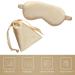 GRASARY Faux Silk Eye Mask for Sleeping | Comfortable Navy Blue Sleep Cover with Storage Bag - Buy Online on GoSupps.com