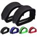 Outgeek 1 Pair Bike Pedal Straps Pedal Toe Clips Straps Tape for Fixed Gear Bike Black