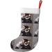 Ffexs Autumn Maple Leaf Velvet Christmas Socks - One Size Fun Monkey Music Design for New Year & Holiday Cheer - Buy Online on GoSupps.com