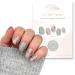 Fairy Nail UV nail foils self-adhesive gel foils half cured 16 pieces nail wraps nail polish strips to stick on (Luxury)