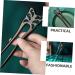 VINTORKY Ebony Hairpin Hair Forks Hair Pins for Thick Hair Chinese Hair Sticks Hair Accessories French Pins Hair Pins for Women Hairpins Hair for Women U Pins Hair Wooden Hair Sticks - Buy Online on GoSupps.com