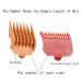 BESTBOMG Professional Hair Clipper Guards Set - 10 Color Cutting Guides/Combs Attachment for Wahl Clippers, 1/16-1 Length Range - Buy Online on GoSupps.com