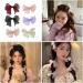 Mesh Yarn Bowknot Hair Clip Elegant Sweet Butterfly Bow Hair Barrettes Hair Bow Headpieces Hair Accessories for Women Apricot - Buy Online on GoSupps.com