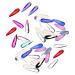dijiusidy 50 Pieces Glass Crystal Set Eye-catching Personalized Nail Art Rhinestones DIY Handcraft Manicure Accessories for Card Making Water Drop