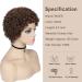 Short Afro Kinky Curly Human Hair Wig for Black Women - Medium Brown 6.5 Inch - African American Wig 30 - Buy Online on GoSupps.com