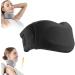 Recovist neck support cervicorrect neck support for sleep apnea anti-snoring chin support neck support for sleeping soft foam (black m) black M