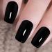 Gel Nail Polish Black 1PCS 15ML Black Nail Polsih Soak Off Black Gel Polish Nail Art Manicure Salon DIY Nail Uv Lamp Gel Nail Design Decoration at Home