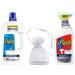 Flash Bathroom All Purpose Cleaner Pack: Floor Cleaner 950ml with Febreze Freshness + Cleaner Spray with Bleach 800ml Eucalyptus + Our Gift for You: Organza Bag Size 9x7x0.1cm
