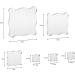Suwimut 12-Piece Acrylic Stamp Blocks Set for Scrapbooking & Card Making | Clear Stamping Tools with Grid Lines - Assorted Sizes - Buy Online on GoSupps.com