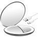 LED Light Travel Makeup Mirror 1X/10X Magnified Dimmable Compact Mirror USB Rechargeable Small Travel Mirror with 12 Led Light Touch Screen Mini Folding Mirror Black Portable Folding Makeup Mirror - Buy Online on GoSupps.com