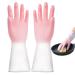vzfit Rubber Cleaning Gloves | Kitchen Cleaning Gloves | Waterproof Dishwashing Cleaning Gloves for Kitchen Dishes Gardening