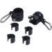 LOCC Marine 3/4 Flag Mounting Ring with Stainless Steel Clips - Fits 1/2 to 3/4 inch Antenna Pole - Black - Buy Online on GoSupps.com