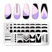 French Tip Nail Stamping Plate Set - Stainless Steel Nail Art Template for French Nail Designs - French Tip Stamp for DIY Nail Art - Buy Online on GoSupps.com