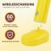 Kids Sonic Toothbrush | Age 3-12 | Rechargeable Electric Toothbrush with 2 Brush Heads | 3 Modes | Smart Timer | Yellow - Buy Online on GoSupps.com