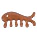 Beavorty Jade Facial Massage Comb - Wooden Fish Shape Anti-Static & Sandalwood Hair Tubing Tool - Buy Online on GoSupps.com