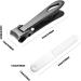 Manicure Set Stainless Steel Nail Clippers | Fingernail Cutter | Professional Heavy Duty Precision Stainless Steel Nail Clippers with Nail File for Stunning Nails at Home and Travel Black - Buy Online on GoSupps.com