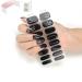 Vorist Gel Nail Strips Vorist Semi Cured Gel Nail Strips Nail Gel Strips Works with Any Nail Lamps Gel Nail Strips Semi Cured Gel Nail Stickers Easy to Apply & Remove(Color:#18)