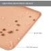 Reopet Silicone Feed Mats for Pets - Waterproof Dog & Cat Space Mats with Elevated Edges | 53x37 cm - Ros Brown - Perfect for Mess-Free Meals - Buy Online on GoSupps.com