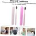 PartyKindom 6 Pcs Soft Fur Toothbrush Set - Travel-Friendly Small Toothbrushes with Eco-Friendly PP Material & Toothpaste - Buy Online on GoSupps.com