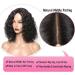 VEGALILY 12 Curly Human Hair Wig for Black Women - 100% Brazilian Bob Wig with Middle Part Lace - Buy Online on GoSupps.com