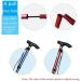 Non-Slip Telescopic Folding Crutch Outdoor Adjustable Ultra-Short Aluminum Suitable for People with Reduced Mobility and Hiking in The Wild HGCHH Smooth Sailing - Buy Online on GoSupps.com