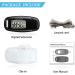 Gzvxuny 3D Pedometer with Clip and Strap, Simple Walking Step Counter, USB Rechargeable Accurate Step Counter, Daily Target Monitor, Exercise Time Black - Buy Online on GoSupps.com