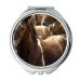 Mirror Travel Mirror animals herd horses pocket mirror portable mirror