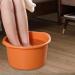 Colcolo Foot Bath & Spa Pool - Durable Foot Soak Bucket with Handles for Home Pedicure - 27.9 x 19.1 cm Orange - Buy Online on GoSupps.com