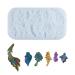 Lxuebaix butterfly-wing ear-silicone form suitable for epoxy resin DIY craft backpacks trailers ornaments jewelry production silver earrings A#