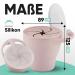Delicate Pink Snack Cup - Practical Snack Storage with Lid for On-the-Go | International Shipping Available - Buy Online on GoSupps.com
