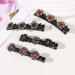 8PCS Sparkling Crystal Stone Braided Hair Clips Set for Women - Rhinestones Hairpin Duckbill Clip with Small Clips - Ideal Hair Accessories for Girls and Women - Buy Online on GoSupps.com