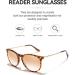 Shop Stylish UV400 Gradient Reading Sunglasses for Women - Tortoise Full Readers 1.5x - Buy Online on GoSupps.com