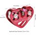 Eastbuy Climbing Pulley - 30KN Double Pulley Rope Rescue Equipment | 3 Colors Available for Outdoor Adventures - Buy Online on GoSupps.com