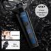 Hatteker Men's 3-in-1 Electric Shaver & Trimmer - Wet/Dry, Waterproof, Rechargeable - Buy Online on GoSupps.com