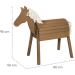 Buy Durable Solid Teak Wood Outdoor Play Horse - Vaulting Horse with Mane & Tail for Garden Fun | International Shipping Available - Buy Online on GoSupps.com