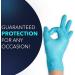 Circlecare Powder-Free Nitrile Disposable Exam Gloves - 100 Pack, Blue, Extra-Large, Latex-Free, Non-Sterile, Textured Fingertips - Buy Online on GoSupps.com