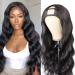 YAVVE 18 U Part Human Hair Wig | 100% Virgin Body Wave | 150% Density | Natural Black Color - Buy Online on GoSupps.com