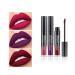 MAEPEOR Matte Liquid Lipstick Set 3PCS Velvety Lip Gloss Kit Long-Lasting Wear Non-Stick Cup and Not Fade Lipstick Makeup Set for All Skin Underton (3Colors Set 09)