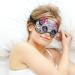 Day of the Dead Women Skulls Pattern Sleep Mask - Adjustable Strap, Blocks Light, Perfect for Travel and Naps - Buy Online on GoSupps.com