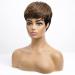 ALANHAIR Pixie Cut Human Hair Wig for Black Women | Glueless Short Hairstyle | Easy to Care for | Black Mix Brown Color - Buy Online on GoSupps.com