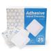 JJ CARE Adhesive Island Dressing [Pack of 25], 4x4 Sterile Bordered Gauze, Latex-Free Wound Dressing, Non-Stick Center Pad, Breathable and Highly Absorbent