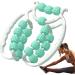 Adjustable Wheels Muscle Roller Massage Device - 15 Rolls 360 Rotation Non-Slip Relaxation for Legs Neck Hands and Arms - Ideal for Yoga Bodybuilding & Indoor Sports - 20 Round Green - Buy Online on GoSupps.com