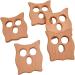 Wendysun 10pcs Owl Shape Wood Teether - Baby Teething Nursing Beech Teether - DIY Pendant Toy - Buy Online on GoSupps.com