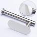 YIGII Self Adhesive Toilet Paper Holder - Stainless Steel, No Drilling Bathroom Roll Holder - Silver - Buy Online on GoSupps.com
