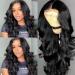 24inch Body Wave Lace Front Wig Human Hair | 150% Density Brazilian Virgin Hair | Pre Plucked HD Transparent Frontal Wig with Baby Hair | For Black Women - Buy Online on GoSupps.com