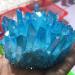 Natural Crystal Rough 350g Titanium Blue Rainbow Crystal Quartz Cluster Aura Healing - Buy Online on GoSupps.com