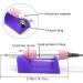 30 000RPM Nails Drill Machine 65W Electric Nail File Polishing Grinding Professional Manicure Acrylic Varnish Tool Gold Blue - Buy Online on GoSupps.com